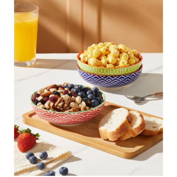 Set of 6 - Small Ceramic Dessert/ Ice Cream/ Condiments/ Snack Bowls - Picture 6 of 9